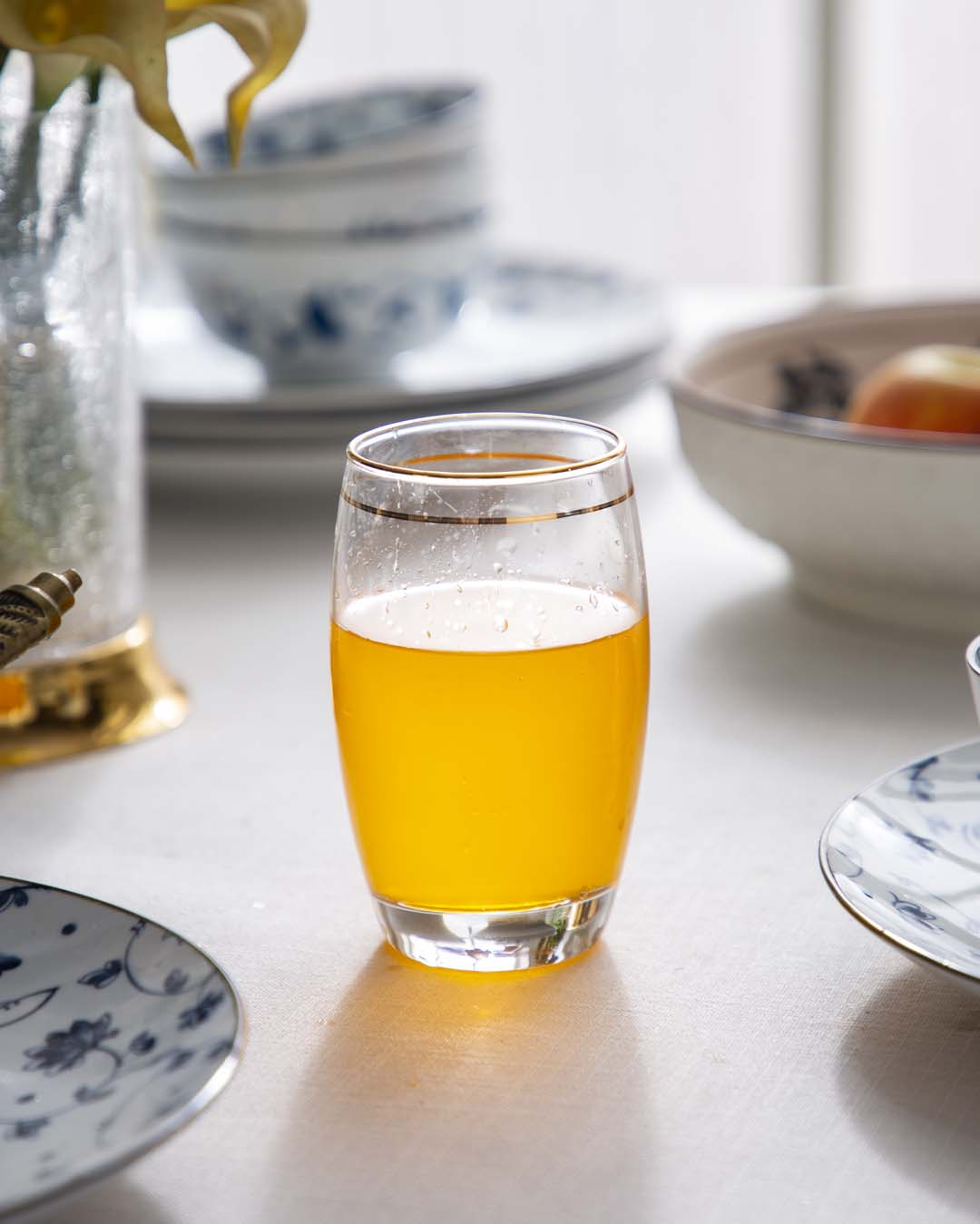 Old Fashion Egg Shape Drinking Glasses - Set of 2