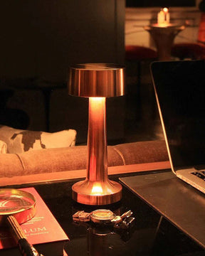 Retro Bar Wireless Touch Table Lamp - Copper
