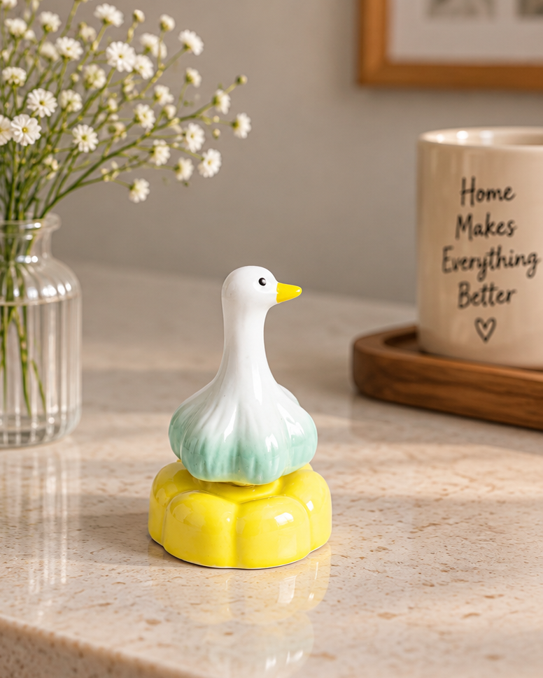 Charming Duck Tabletop Decor - Yellow