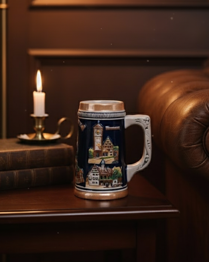 Freiburg Cathedral Vintage Stein Beer Mug 