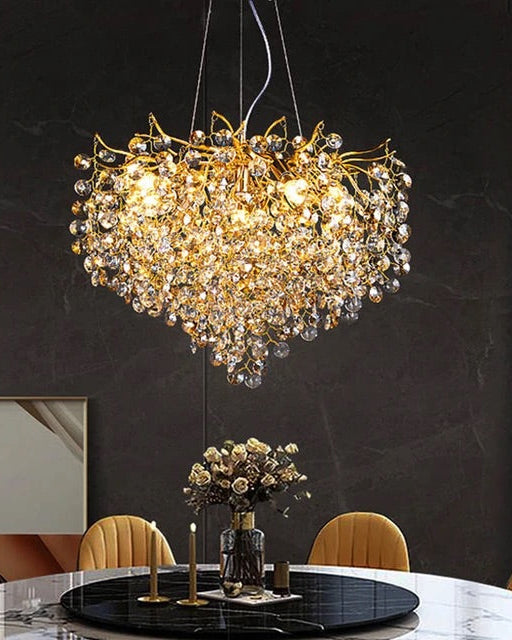 Luxe Branch Blossom Crystal Chandelier 
