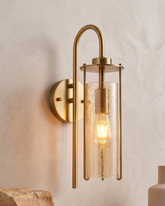 Luxury Avner Amber Crystal Wall Light 