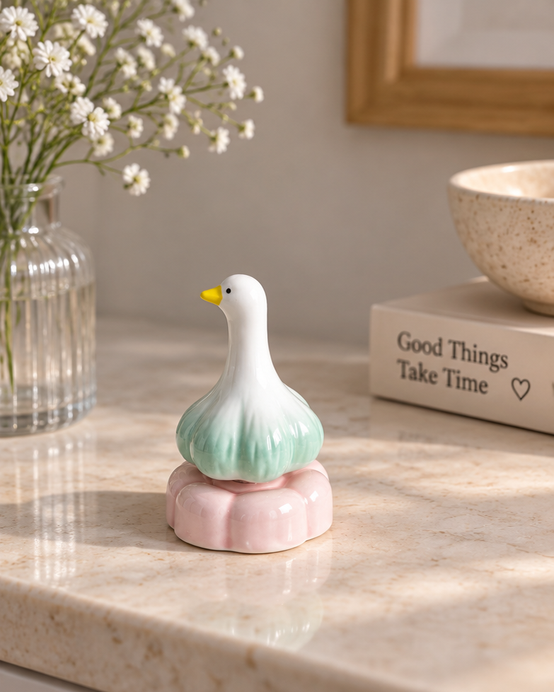 Charming Duck Tabletop Decor - Pink