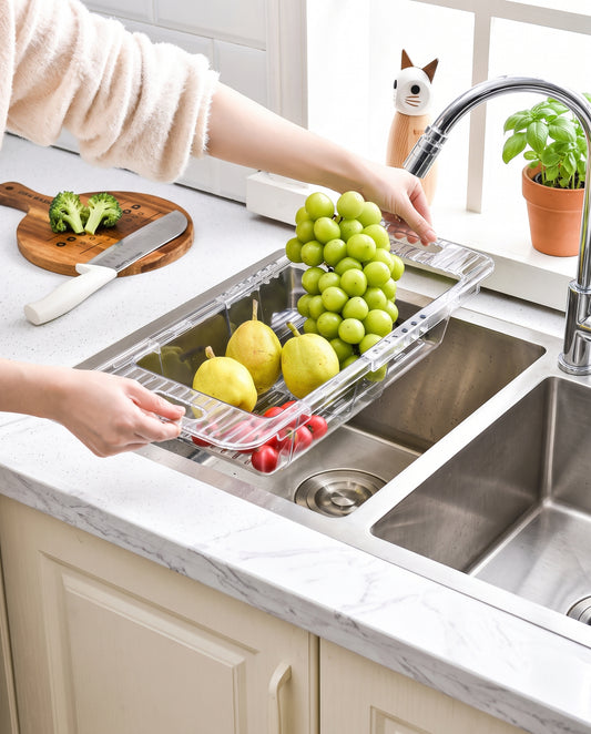 Adjustable Sink Strainer Washing Basket