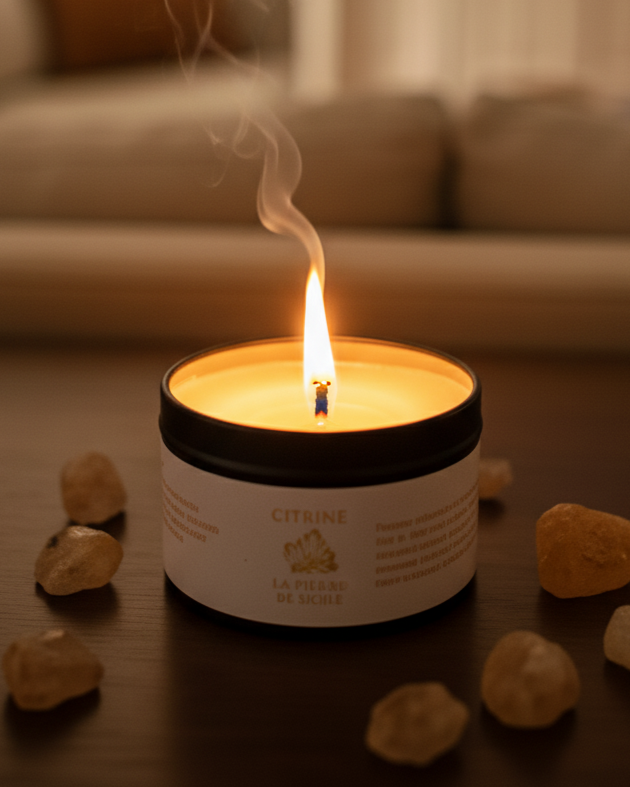 Citrines - The Stone Of Success Aroma Candle 