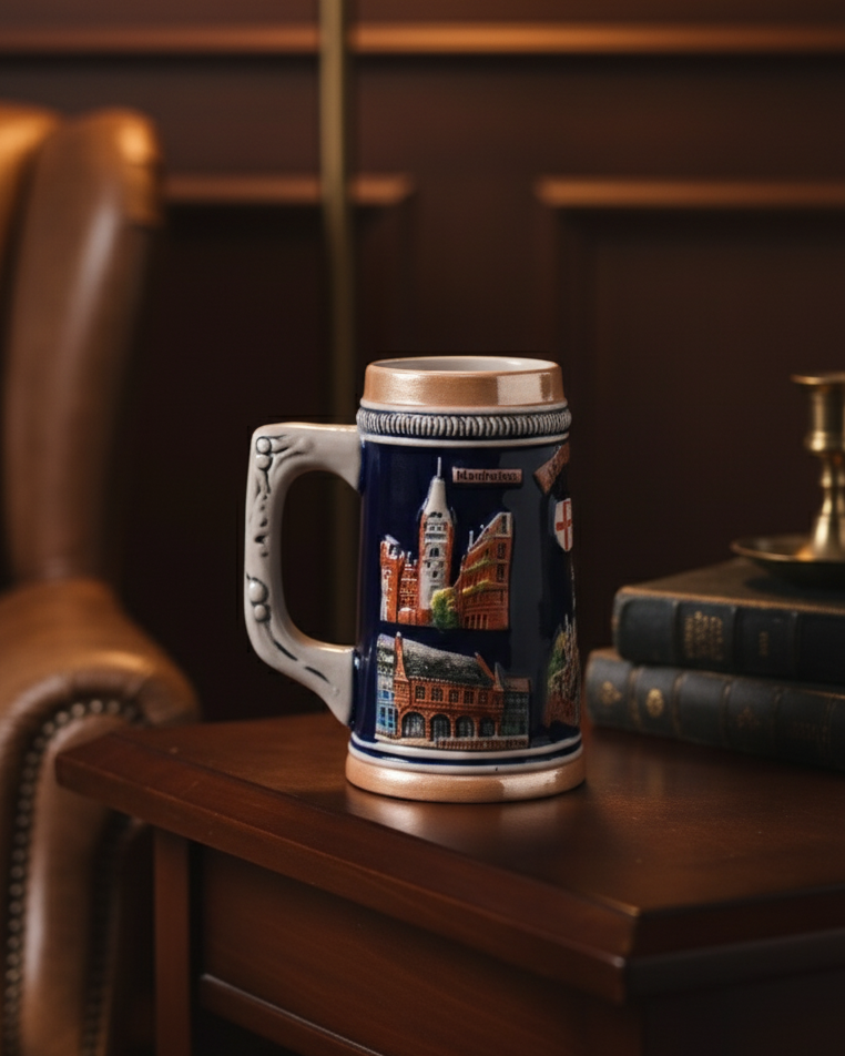 Freiburg Cathedral Vintage Stein Beer Mug 