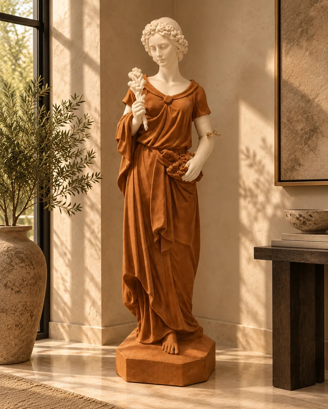 The Flora Harvest Velvet Bust Sculpture