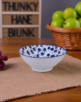 Indigo Blossom Serving Bowl 