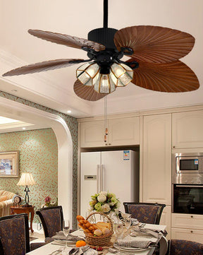 Tropical Palm Leaf Fan - The Decor Kart 