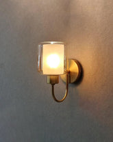 Modern Double Wall Glass Wall Light 