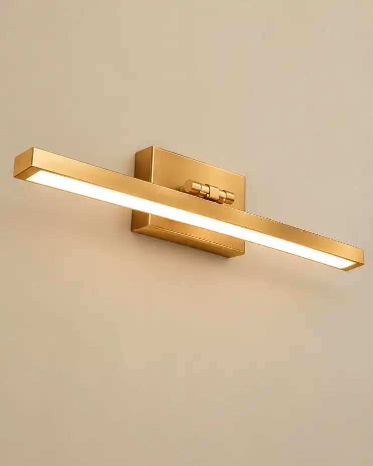 Golden Linear LED Display Wall Light - 12 Watt