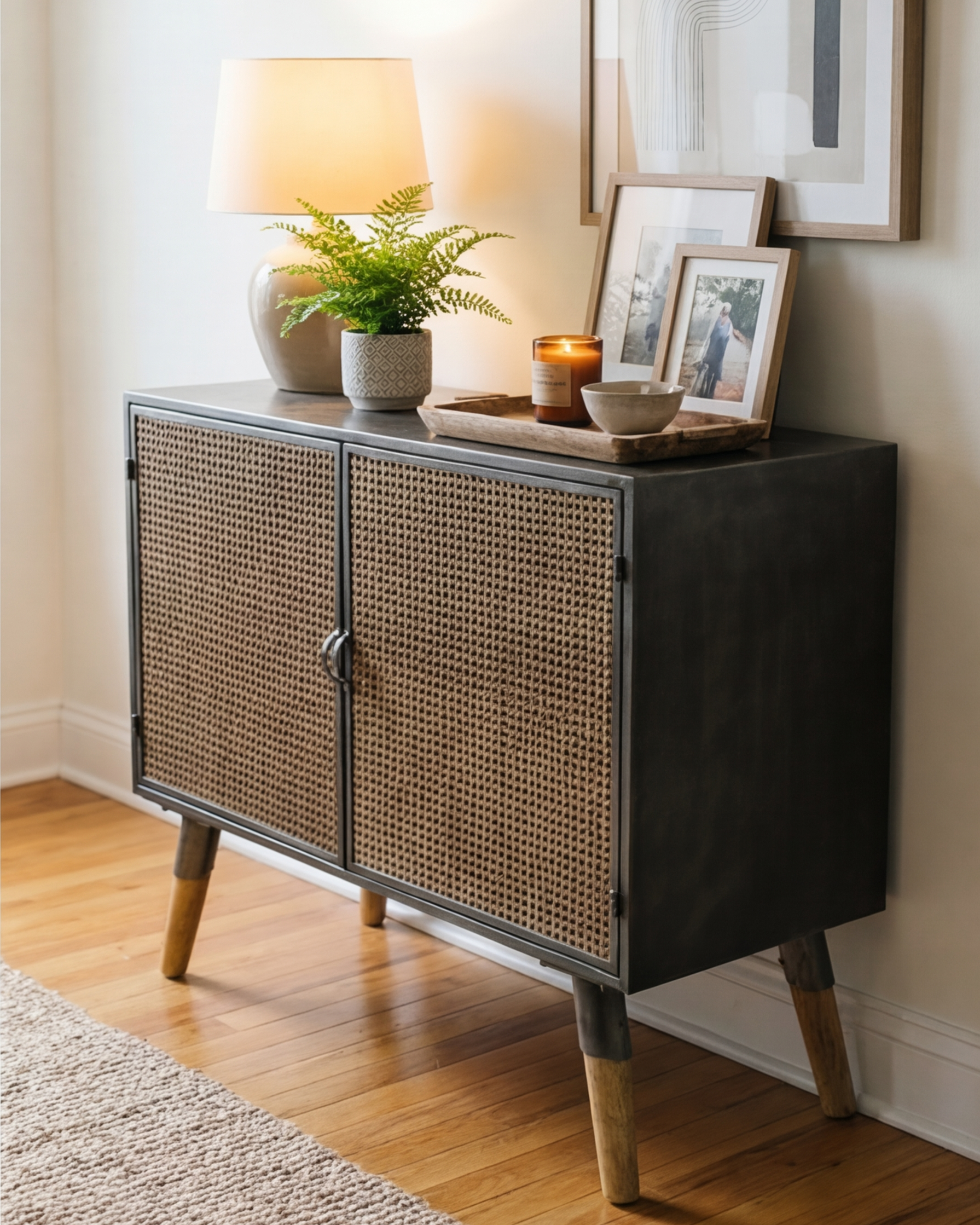 CaneNest Vintage Storage Cabinet 