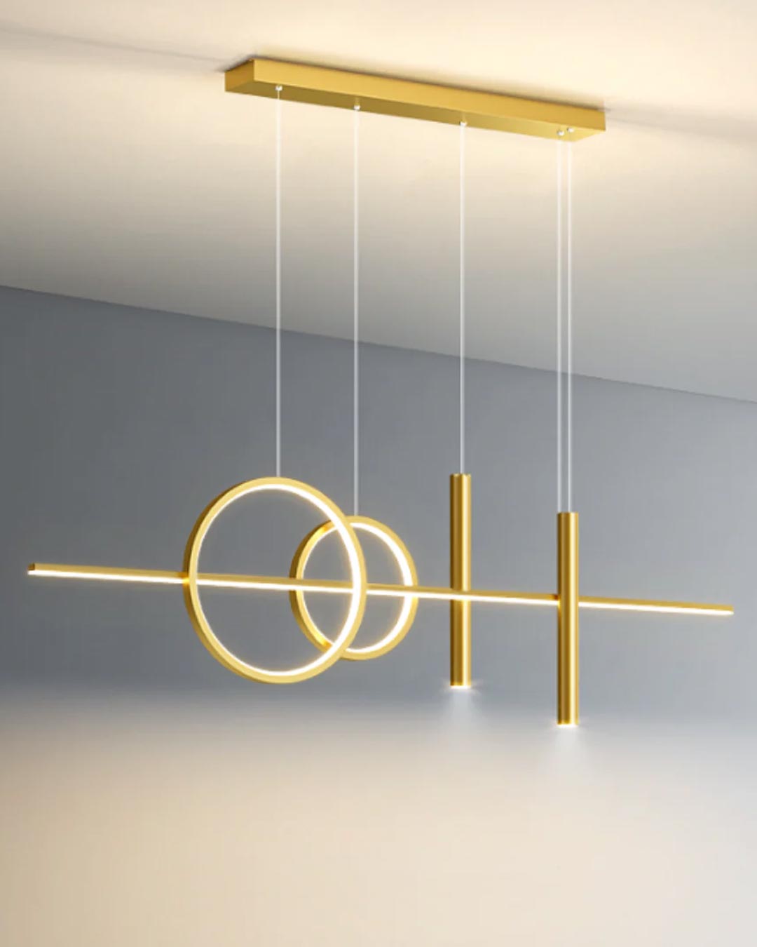 Tahan Modern Linear Pendant Light - Gold - The Decor Kart 