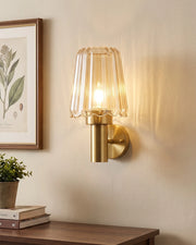 Vintage Petal Glass Wall Light