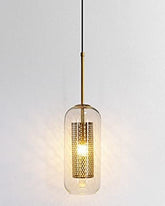Lumen Mesh Pendant Light - Amber 