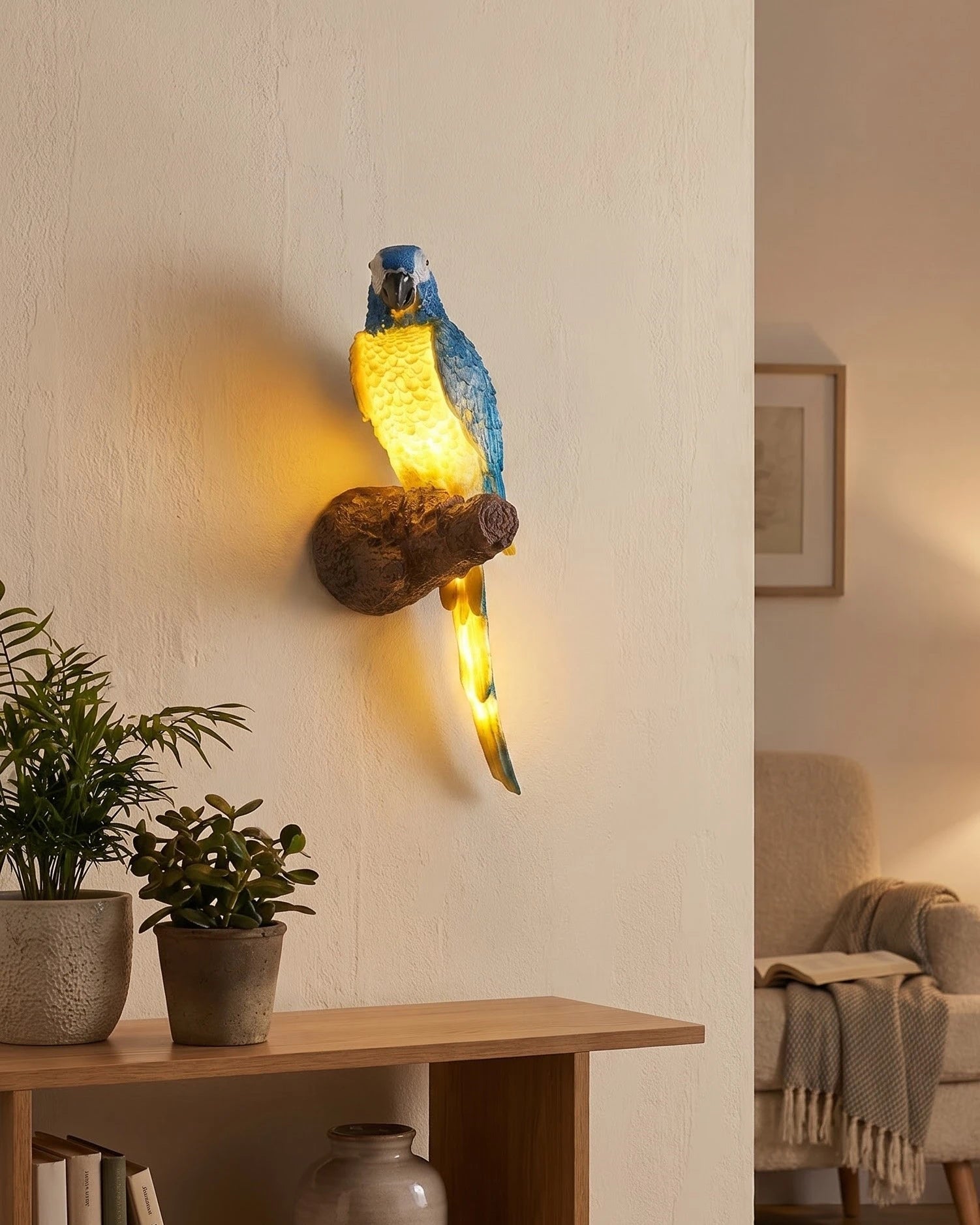 Tropical Parrot LED Wall Lamp 