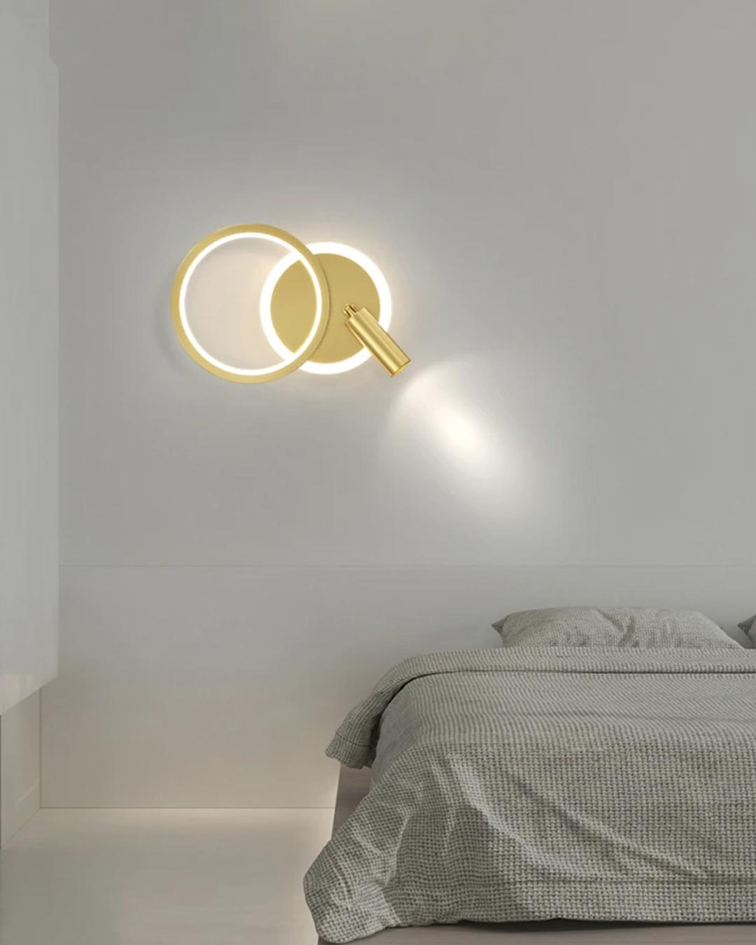 Round LED Spot Wall LIght - Gold - The Decor Kart 