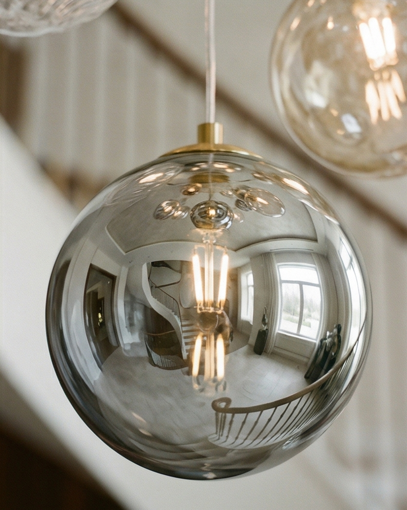Cluster Globe Drop Chandelier 