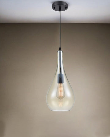 Rain drop Pendant Light - Amber 