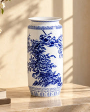 Bird & Peony Floral Motif Vase