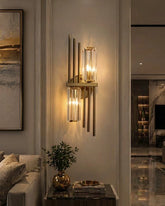 Linea Asymmetric Crystal Wall Light 