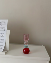 Roselle Crystal Sphere Candle Holder - Small 