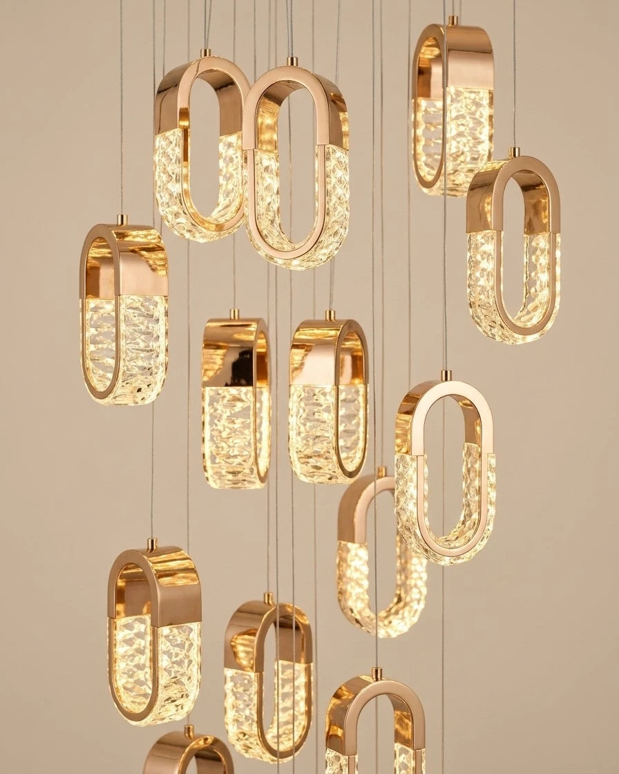 Halo Ring Spiral Chandelier 