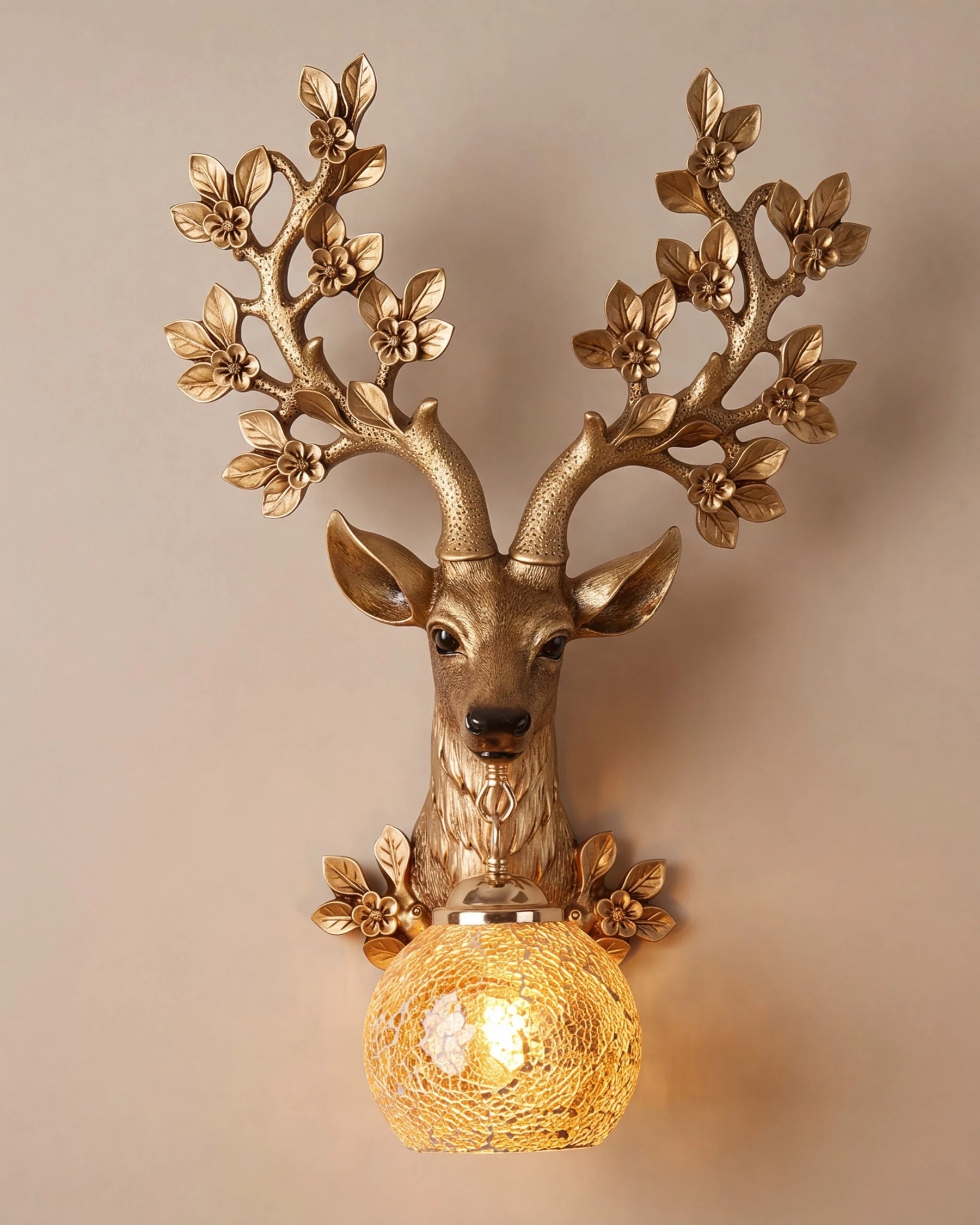 Royal Stag Antler Wall Light 