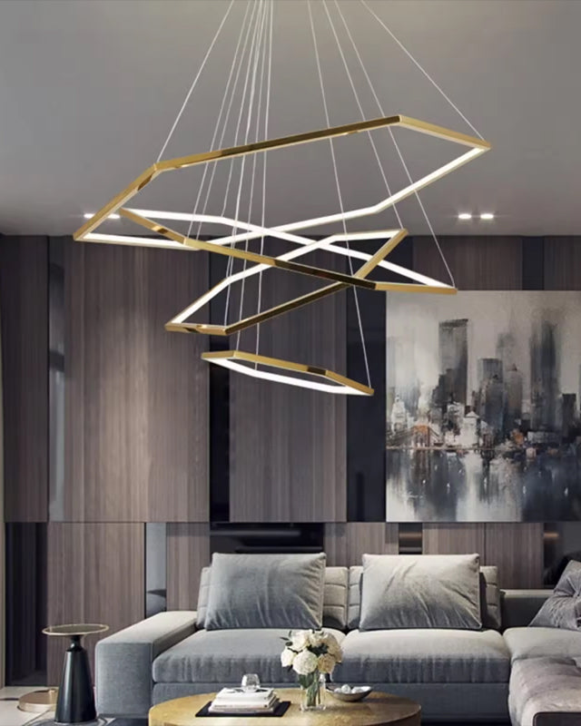 6 - Tiered LED Chandelier 