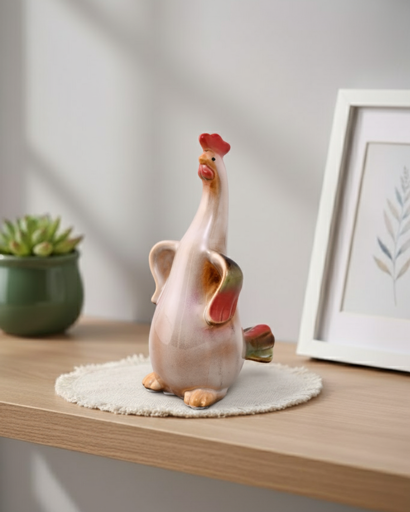 Rustic Hen Family Decorative Figurines - Set Of 3 