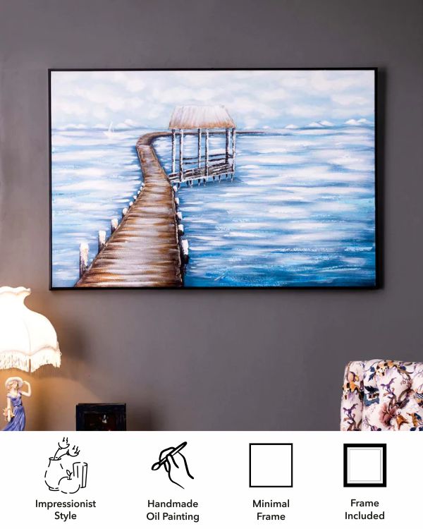 Pathway to Heaven Semi Hand-made Wall Art - 48*32 Inch - The Decor Kart