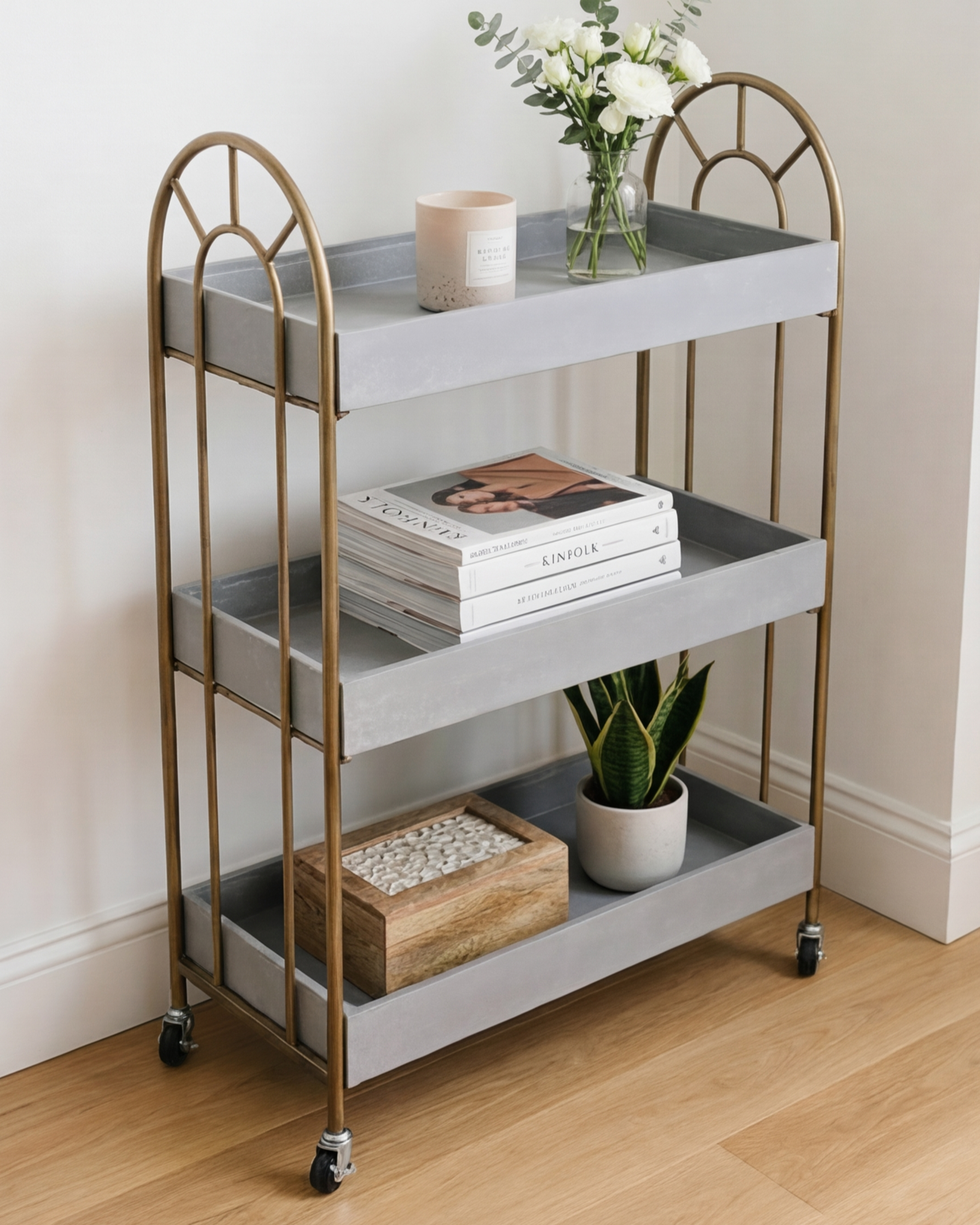 Aurelia Glide Serving/Bar Cart 