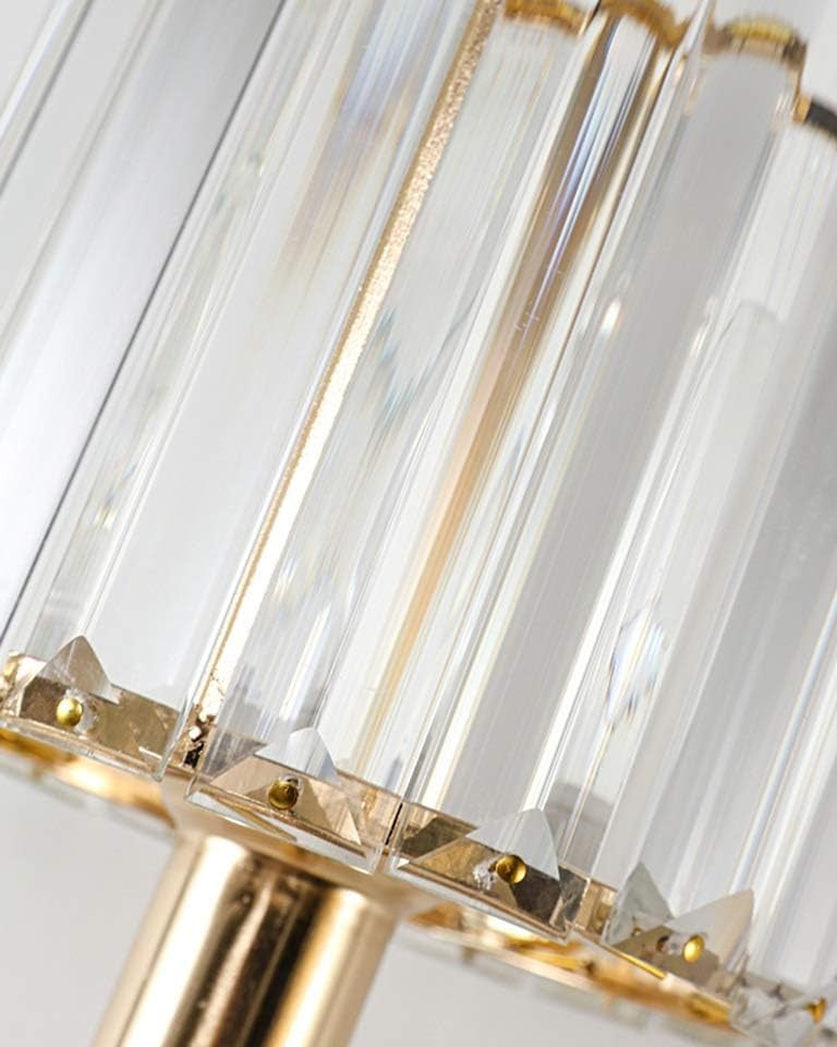 Gold Crystal Glass Shade Wall Light 