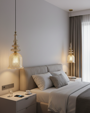 Crestoria Jewel Pendant Light - Amber 