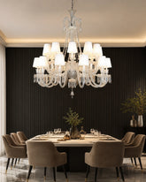 Crystal Cascade Grandeur Chandelier - 24 Bulbs 