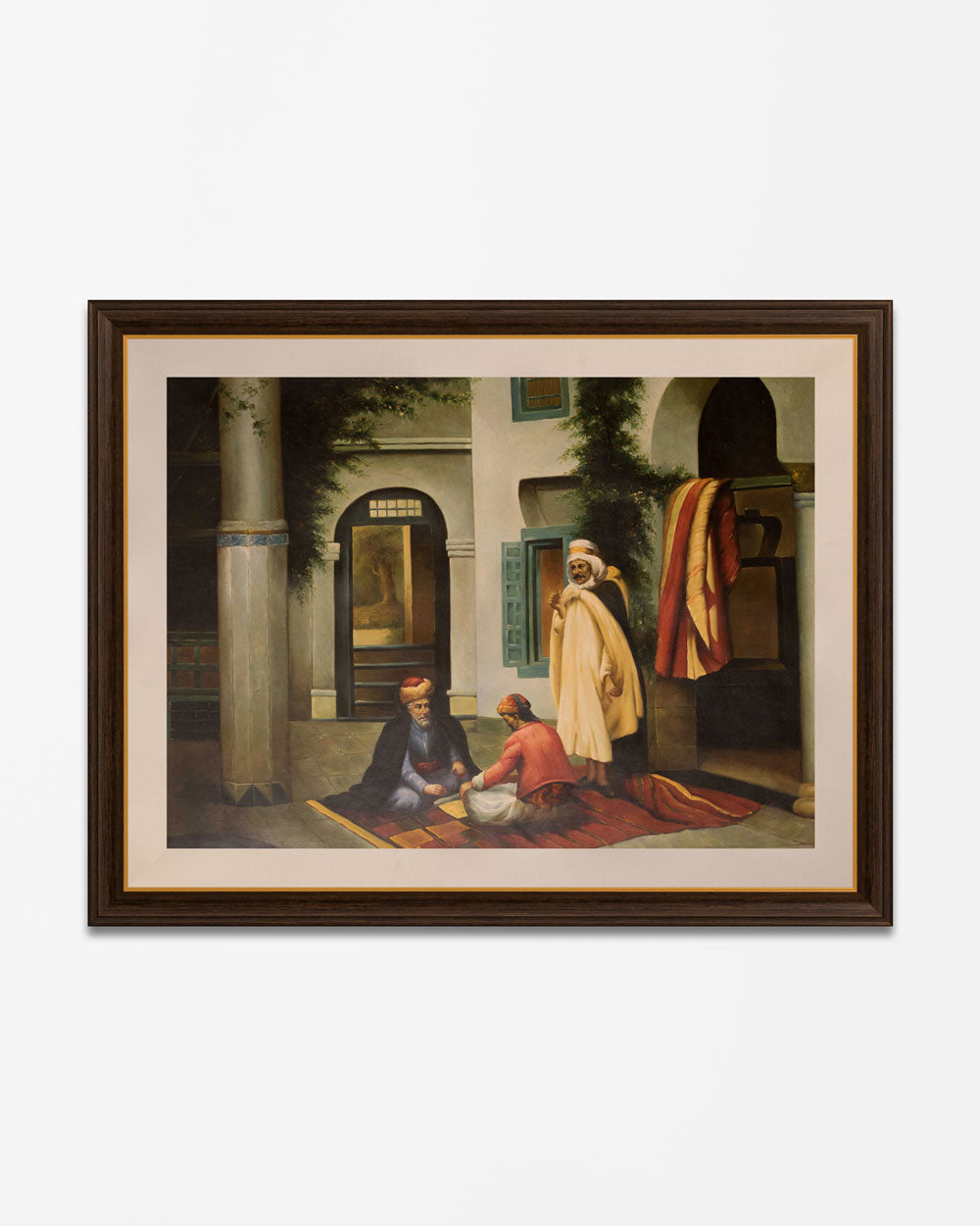 "Cairo Egypt Bazaar" Handmade Oil Painting 36"x 48" - The Decor Kart