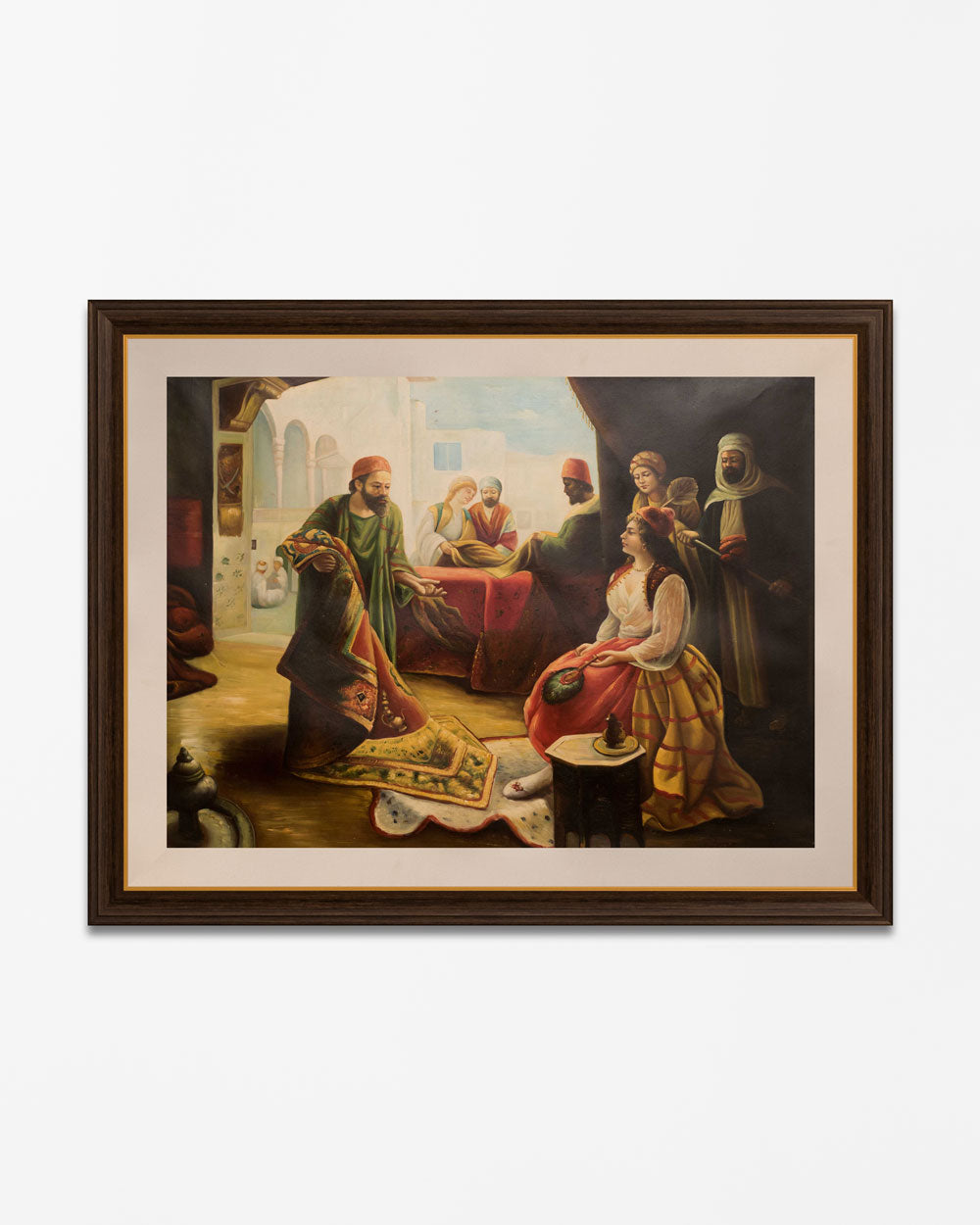 "The Carpet Merchant" Handmade Oil Painting 36"x 48"
