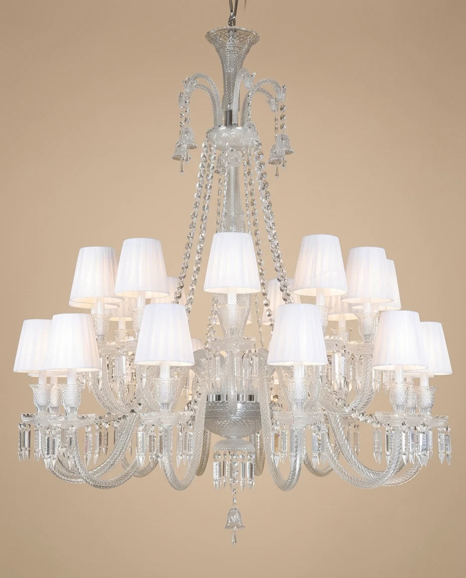 Crystal Cascade Grandeur Chandelier - 24 Bulbs 
