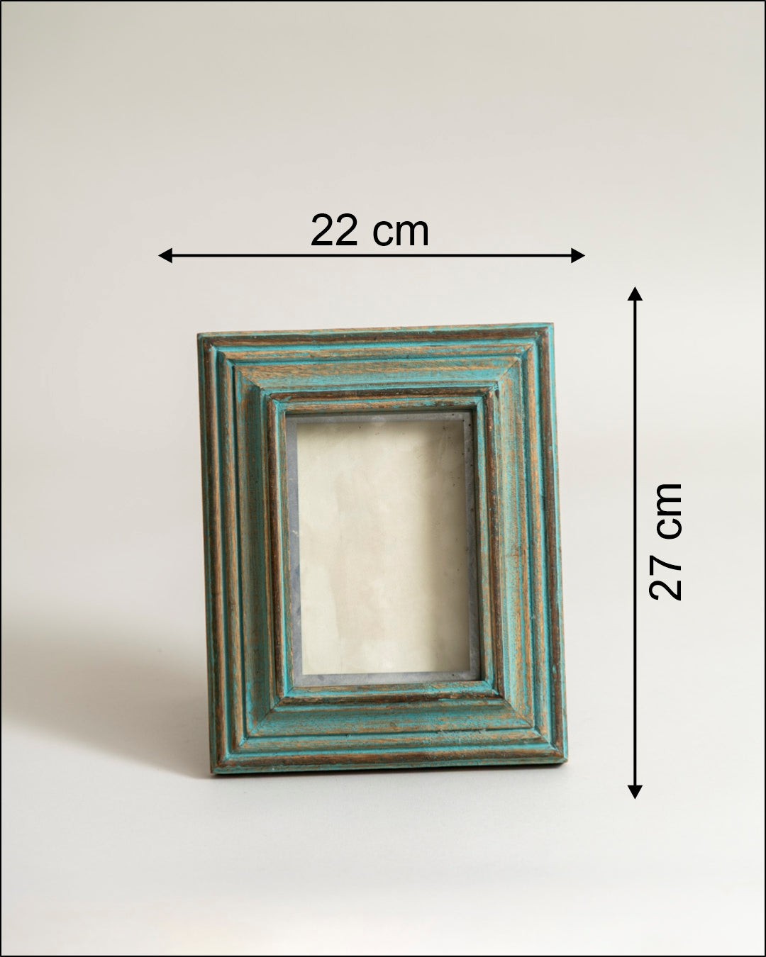Turquoise Vintage Layered Photo Frame 