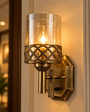 Art Deco Lattice Wall Light