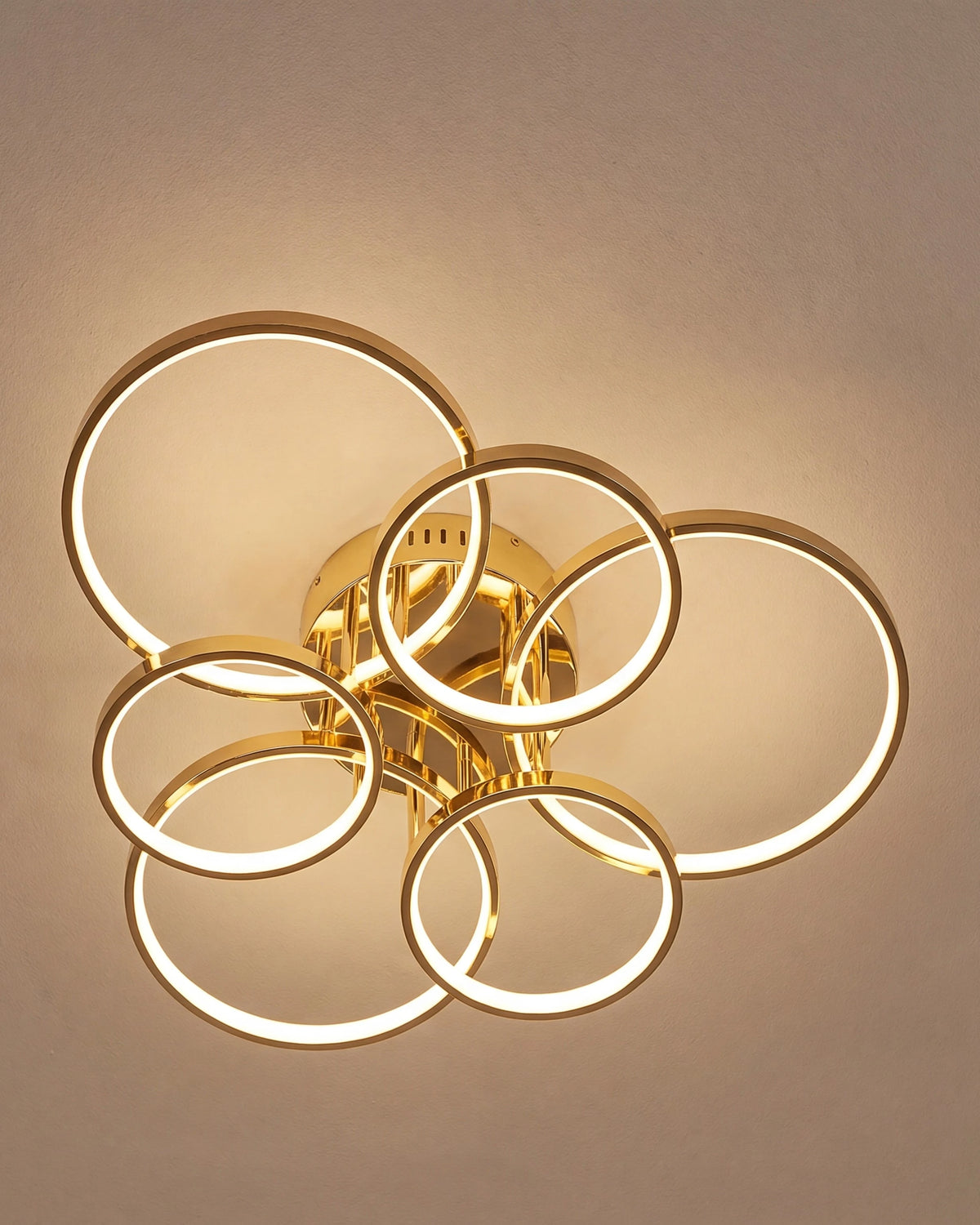 Cluster Ring Flush Mount Chandelier - 6 Lights