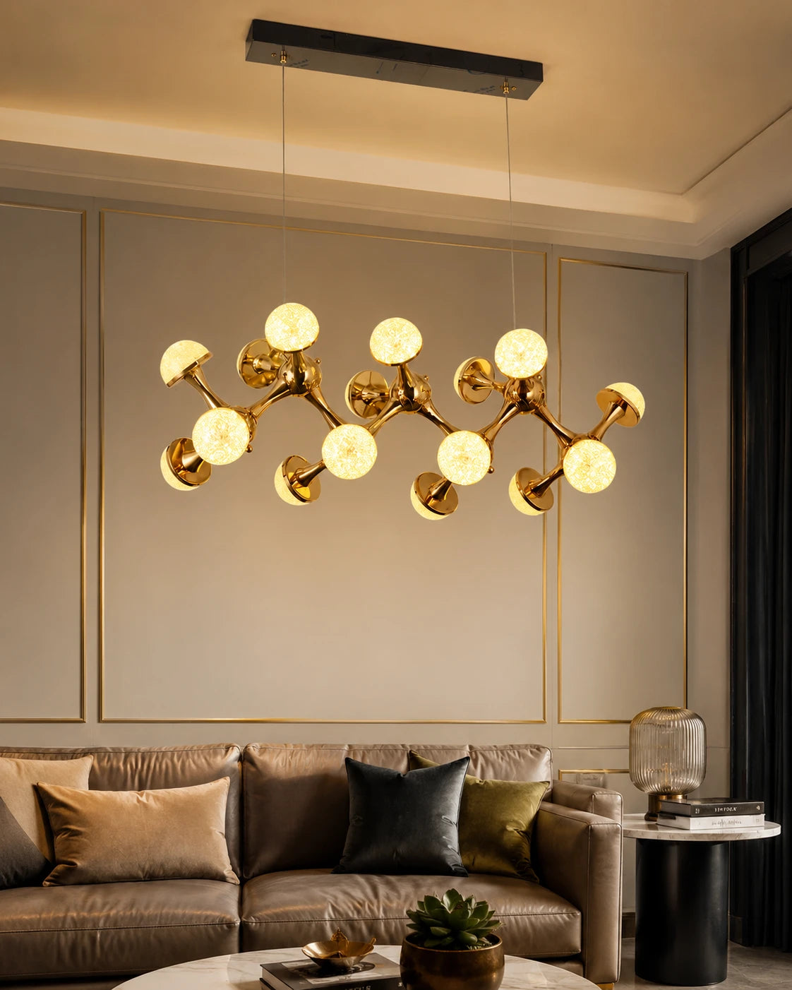Astrielle Orbit Globe Chandelier - 16 Light