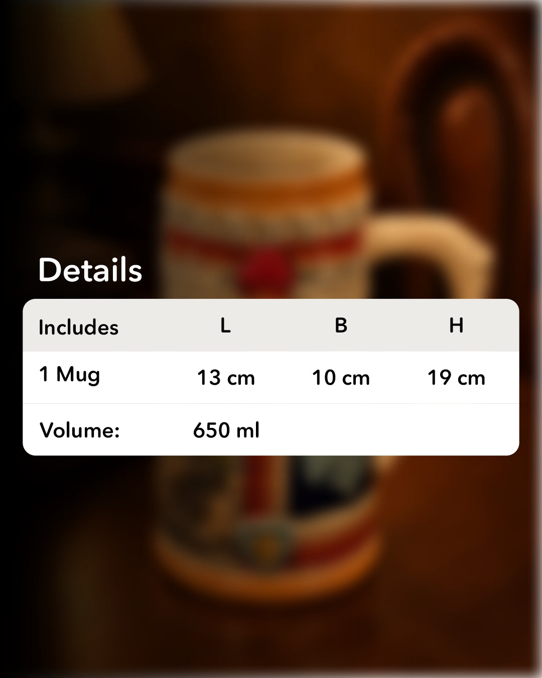 Prague Castle - Vintage Stein Beer Mug 