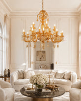 Versailles Charm Chandelier - 15 Bulbs 