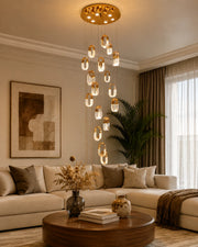 Grand Staircase Spiral Chandelier - 18 Lights