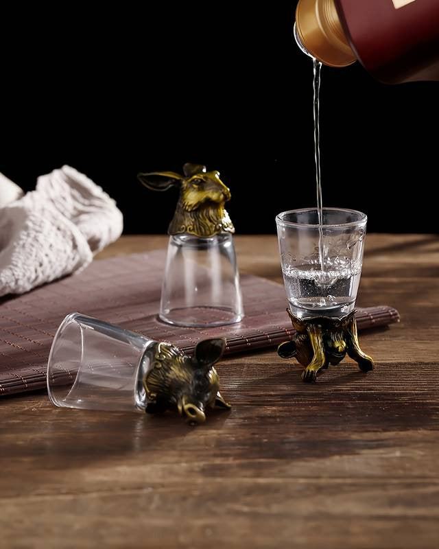 Animal Head Shooters Bronze - Set of 12 - The Decor Kart 
