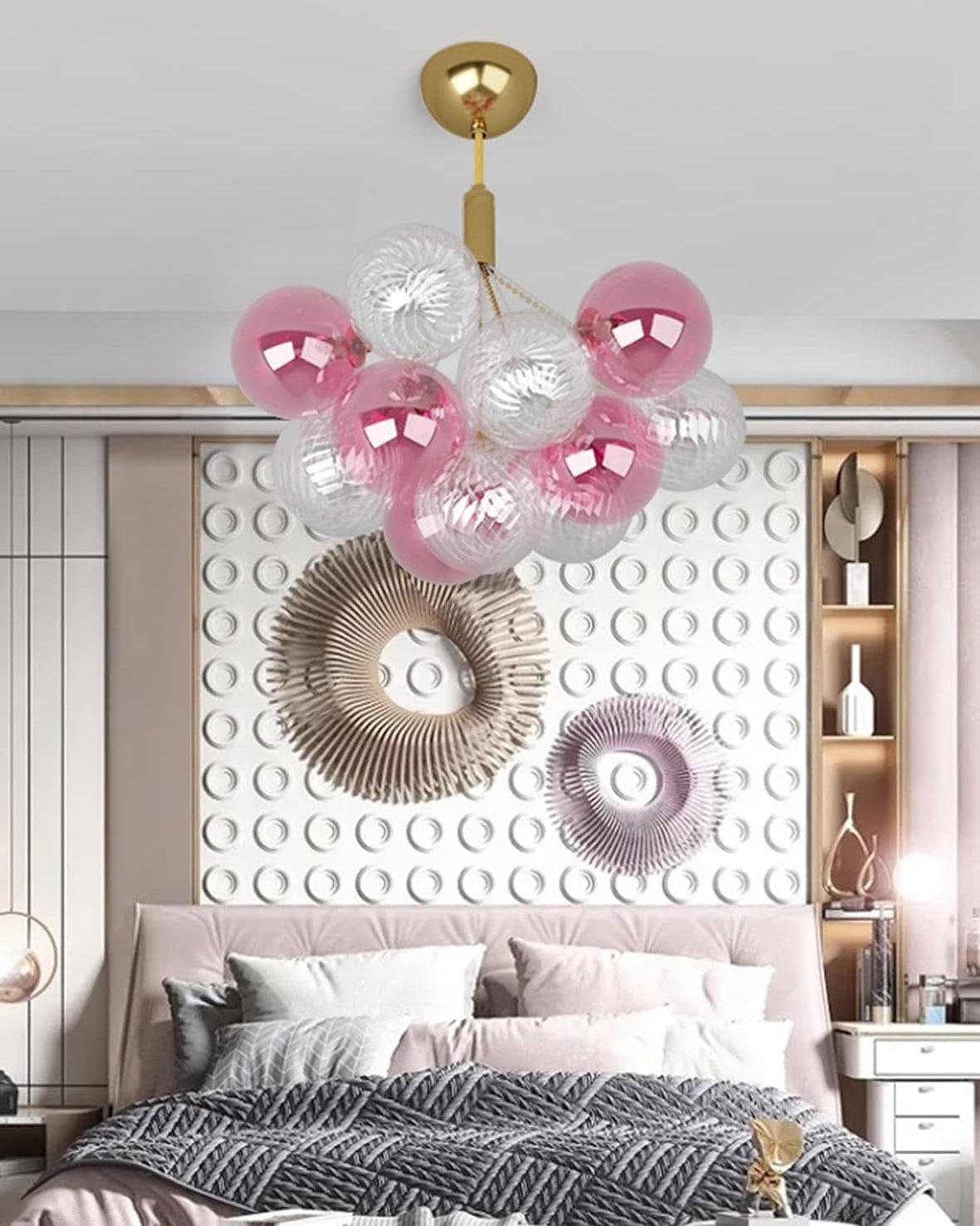Rose Bloom Cluster Chandelier 