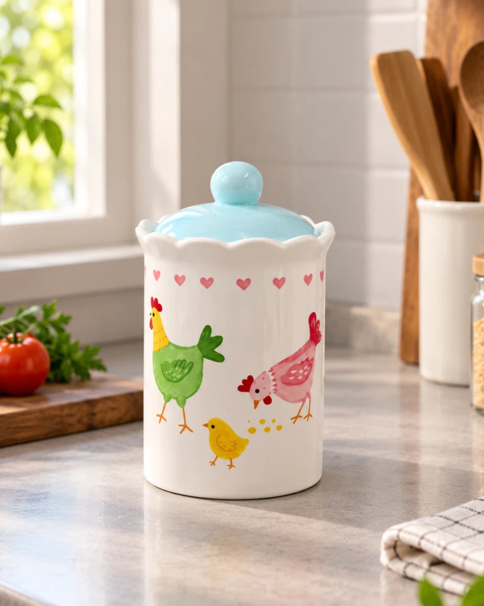 Cottage Coop Scalloped Storage Jar