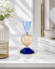 Midnight Spherical Crystal Candle Holder