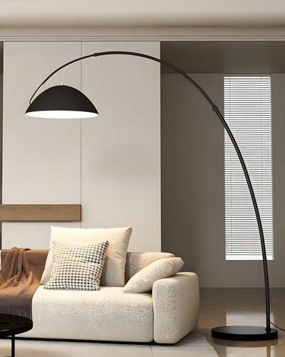 Electroplated Iron Floor Lamp - Black 
